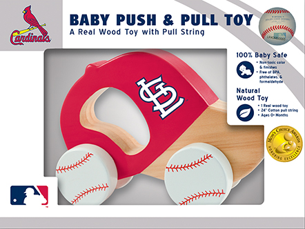 Picture of Masterpieces 81623 St. Louis Cardinals Push & Pull Toy