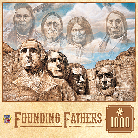 Picture of Masterpieces 71730 Founding Fathers Tribal Spirit Puzzle
