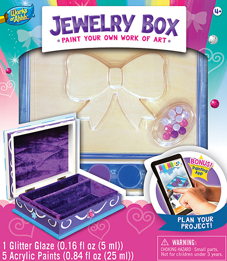 Picture of Masterpieces 21636 Jewelry Box with Bow Paint Kit