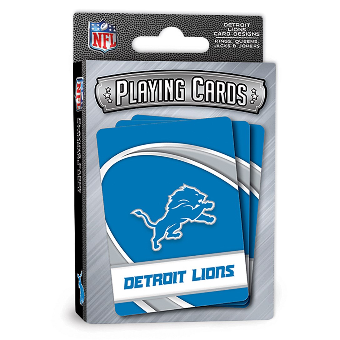 Masterpieces Puzzle  NFL Detroit Lions Playing Cards