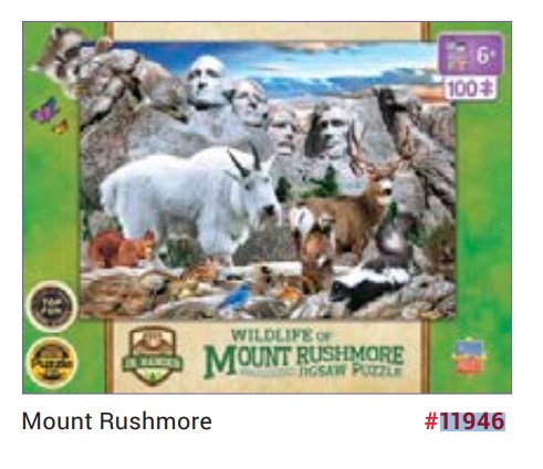 Master Pieces  Jr Ranger Mount Rushmore Puzzle - 100 Piece Multi-color 19in. x 14in.