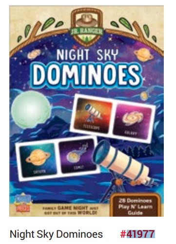 Master Pieces 41977 Jr Ranger Night Sky Kids Dominoes