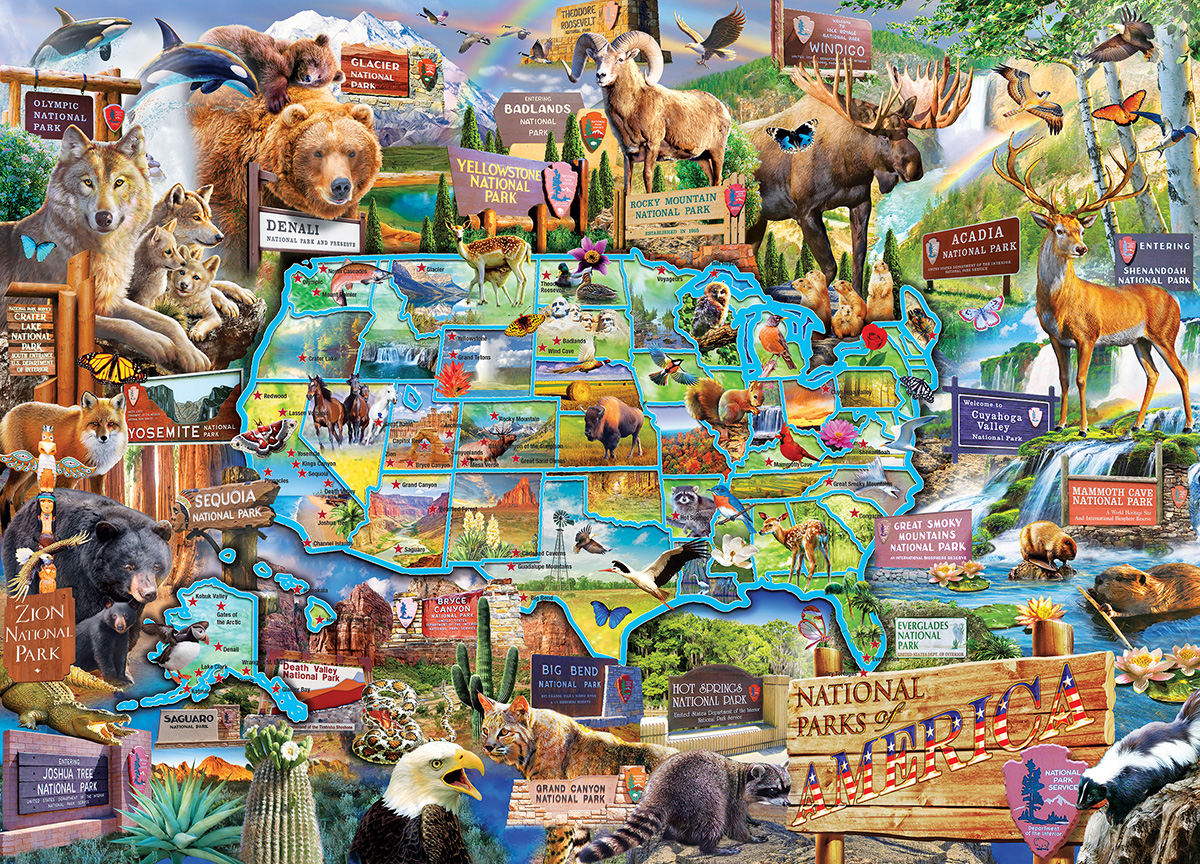 Master Pieces  National Park Puzzle - 1000 Piece