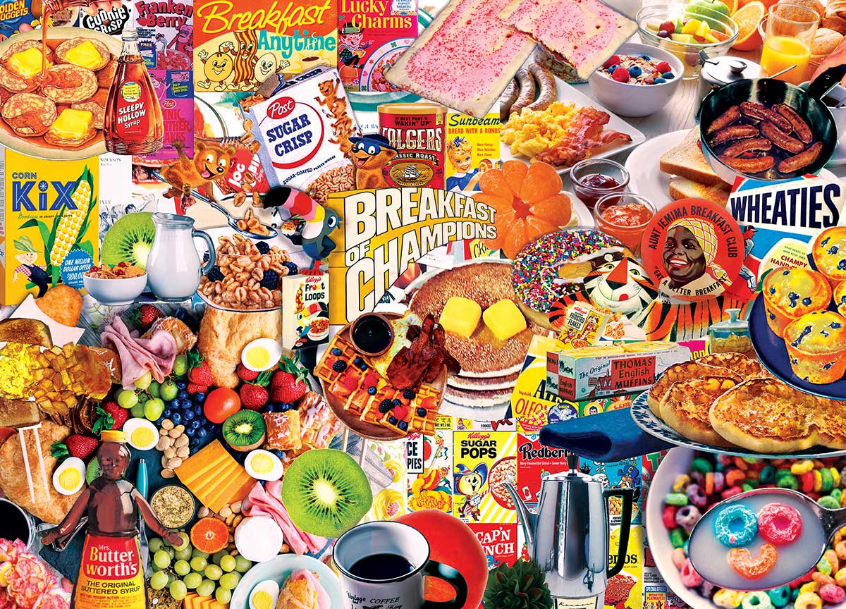 Master Pieces  Flashbacks Breakfast of Champions Puzzle - 1000 Piece