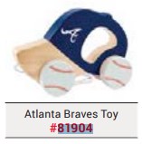 Picture of Master Pieces 81904 Atlanta Braves Push & Pull Toy