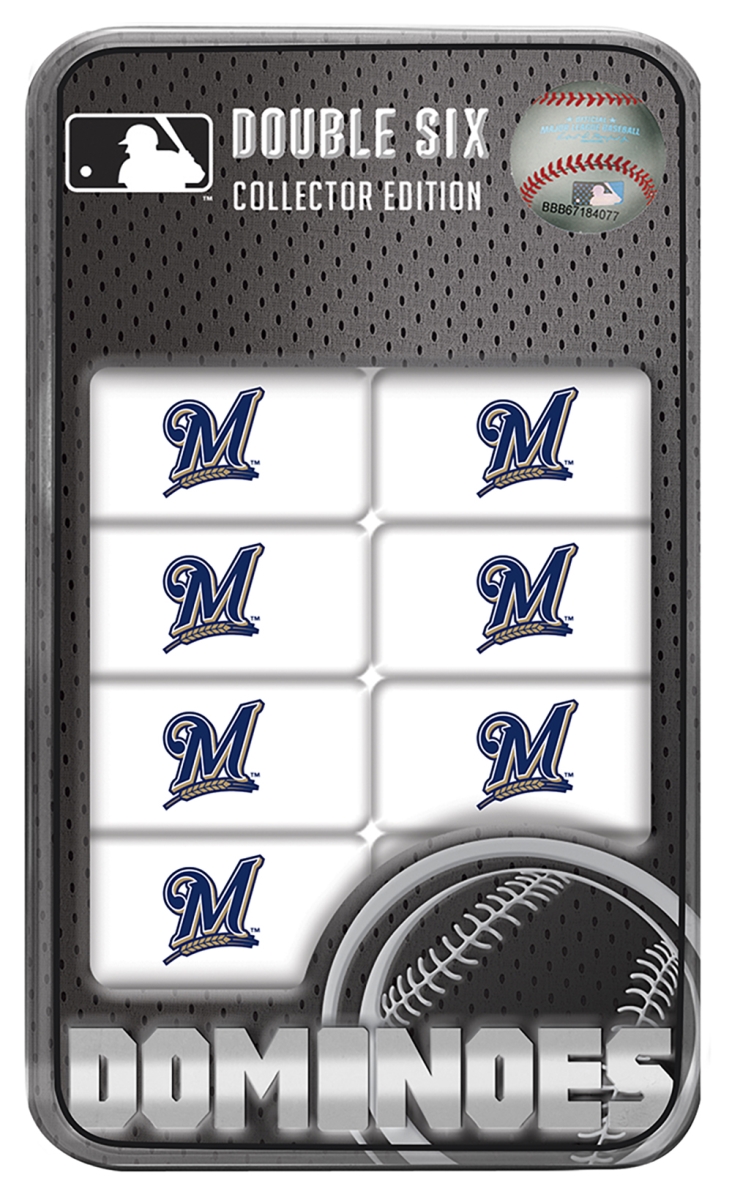 Picture of Masterpieces 42025 Milwaukee Brewers Double-Six Dominoes