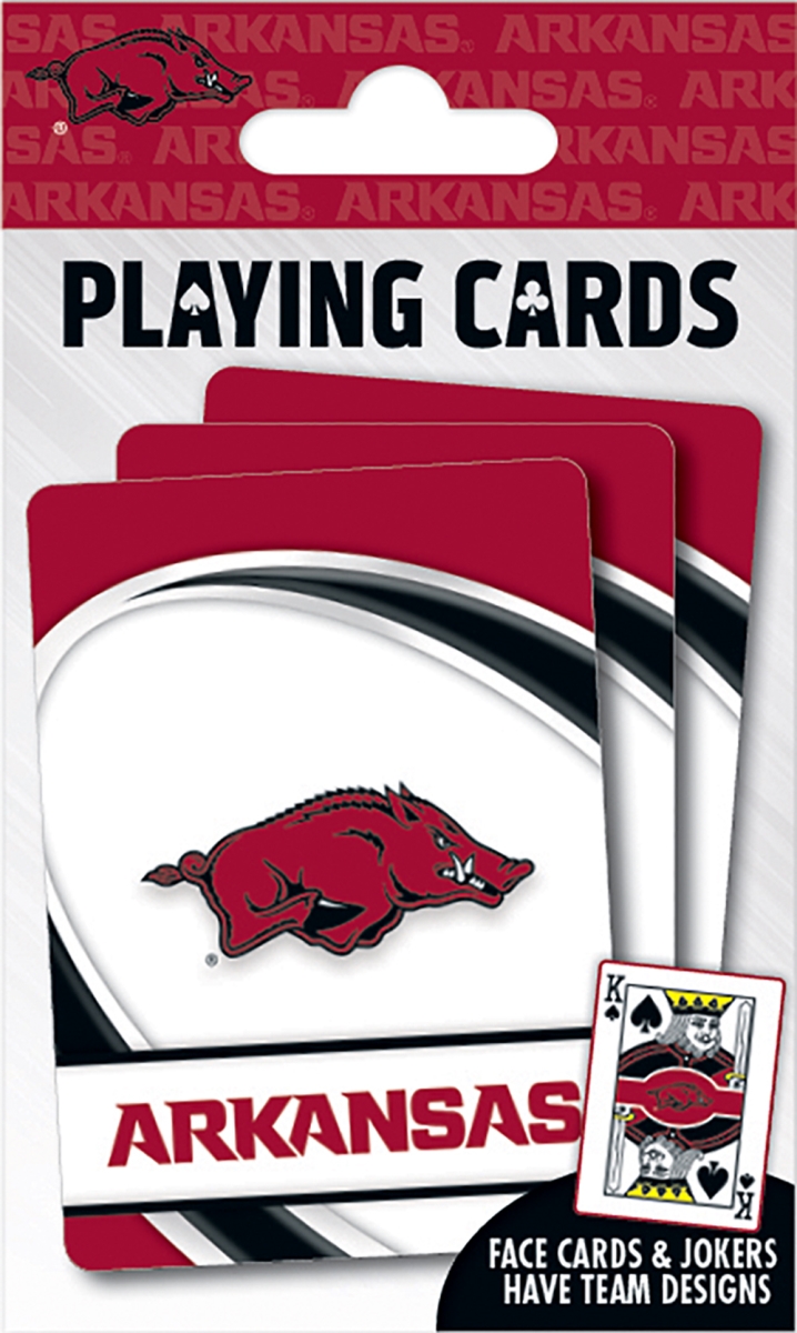 81787 3.5 x 2.5 in. Arkansas Razorbacks Playing Cards