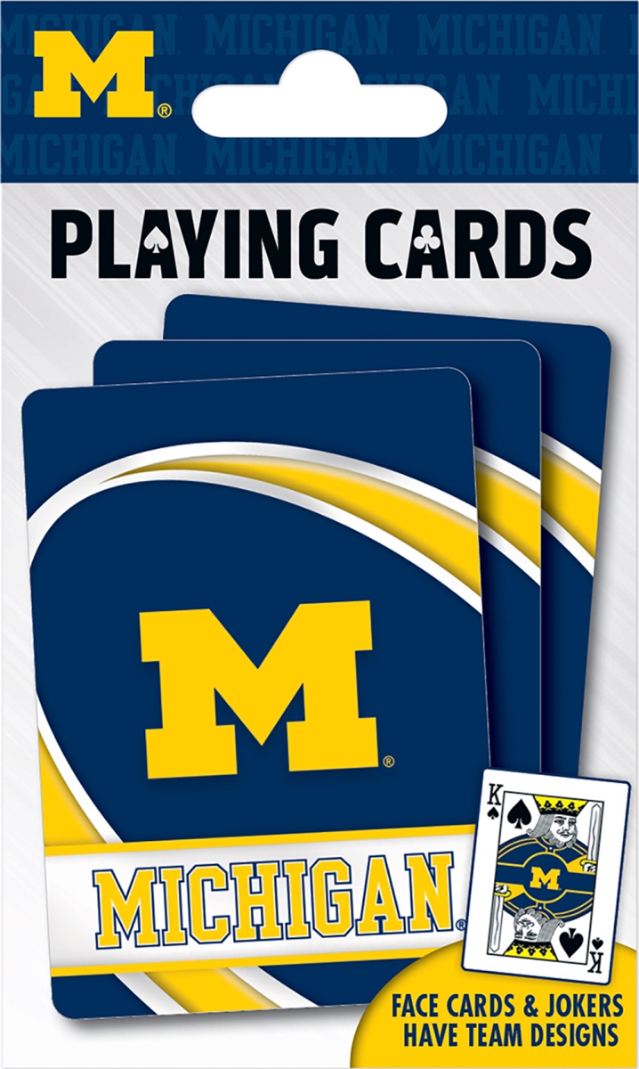 3.5 x 2.5 in. Michigan Wolverines Playing Cards
