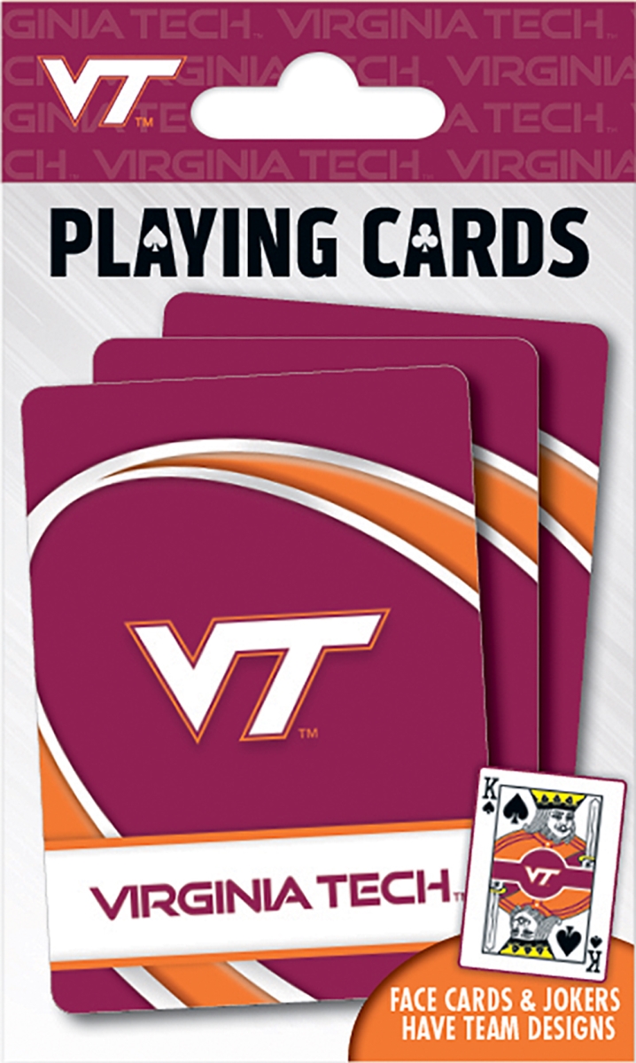 91781 3.5 x 2.5 in. Virginia Tech Playing Cards