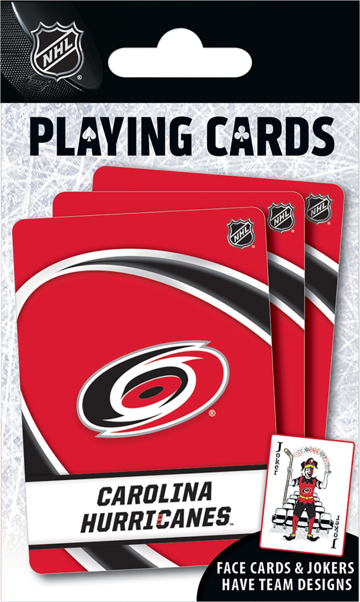 91902 3.5 x 2.5 in. Carolina Hurricanes Playing Cards