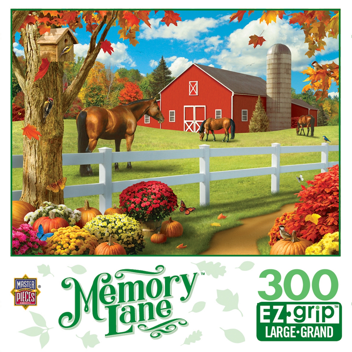 Master Pieces 31655 Memory Lane Rolling Pastures Ezgrip Puzzle - 300 Piece