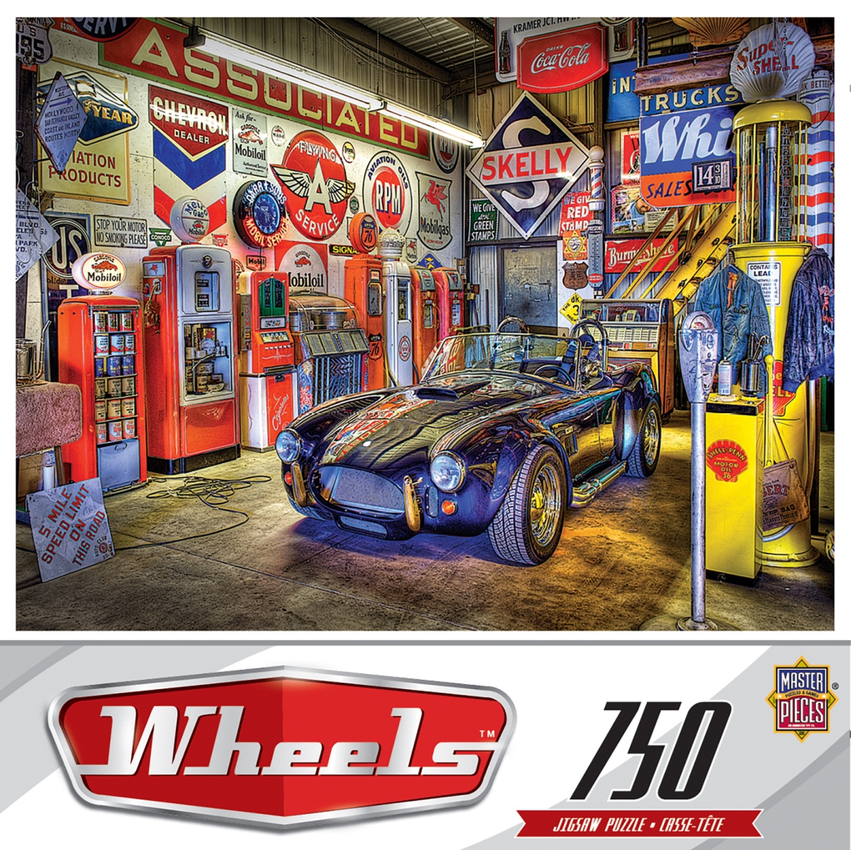 Master Pieces 31813 Wheels Jewel of the Garage Puzzle - 750 Piece
