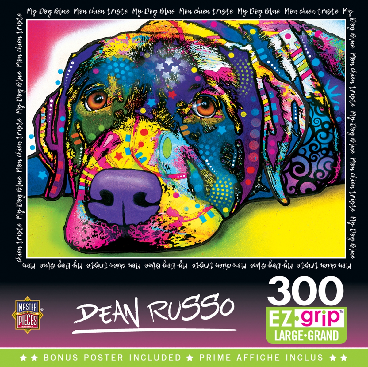 Dean Russo My Dog Blue EZ Grip Puzzle - Multicolor - 300 Pieces - Eco-Friendly