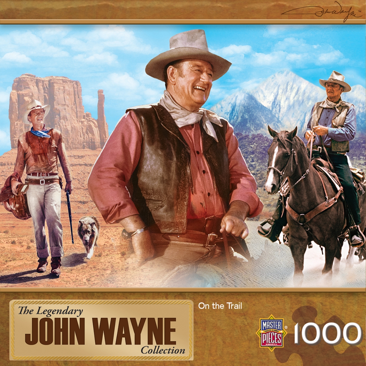 Master Pieces 33639 John Wayne on the Trail Puzzle - 1000 Piece
