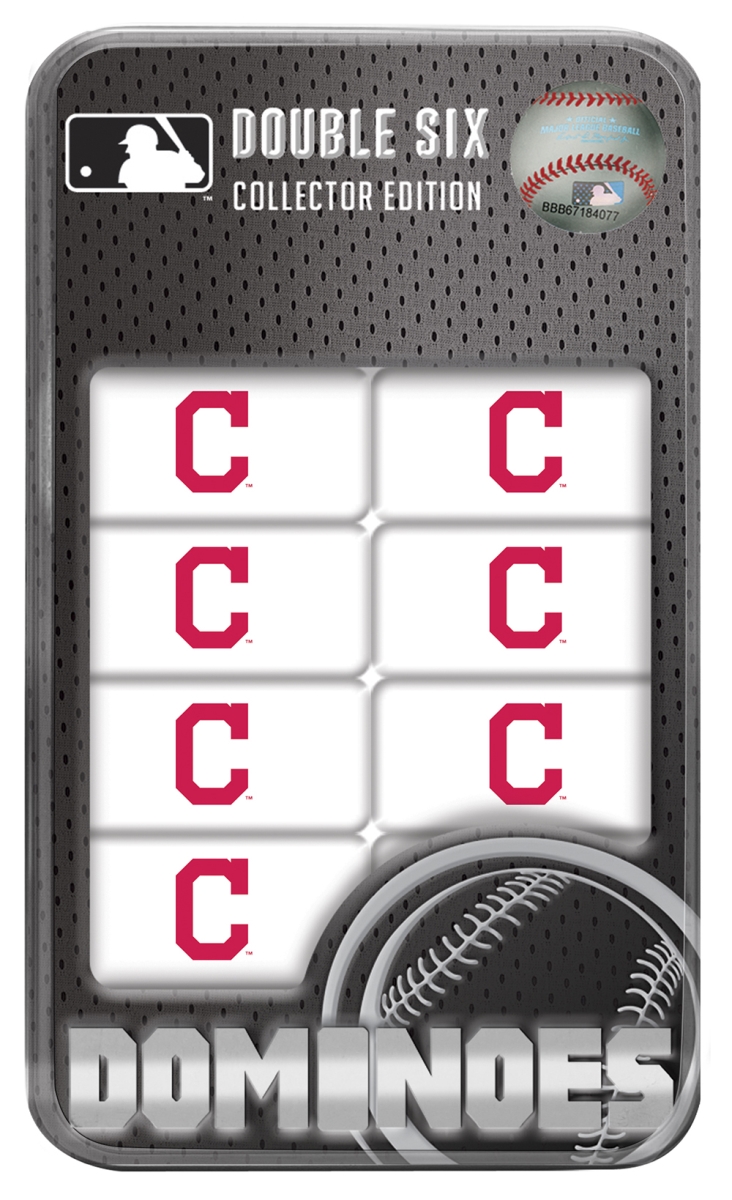 Master Pieces 41783 Cleveland Indians Double-Six Dominoes
