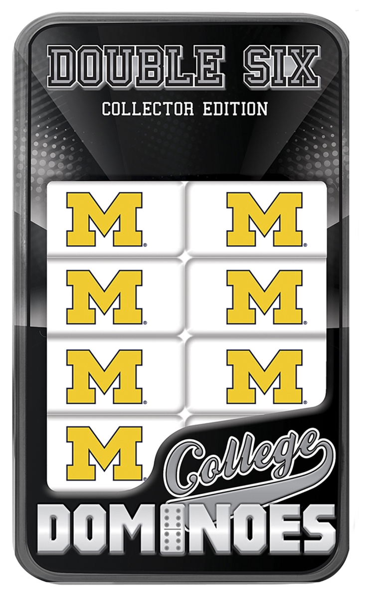 Master Pieces 41685 Michigan Wolverines Double-Six Dominoes