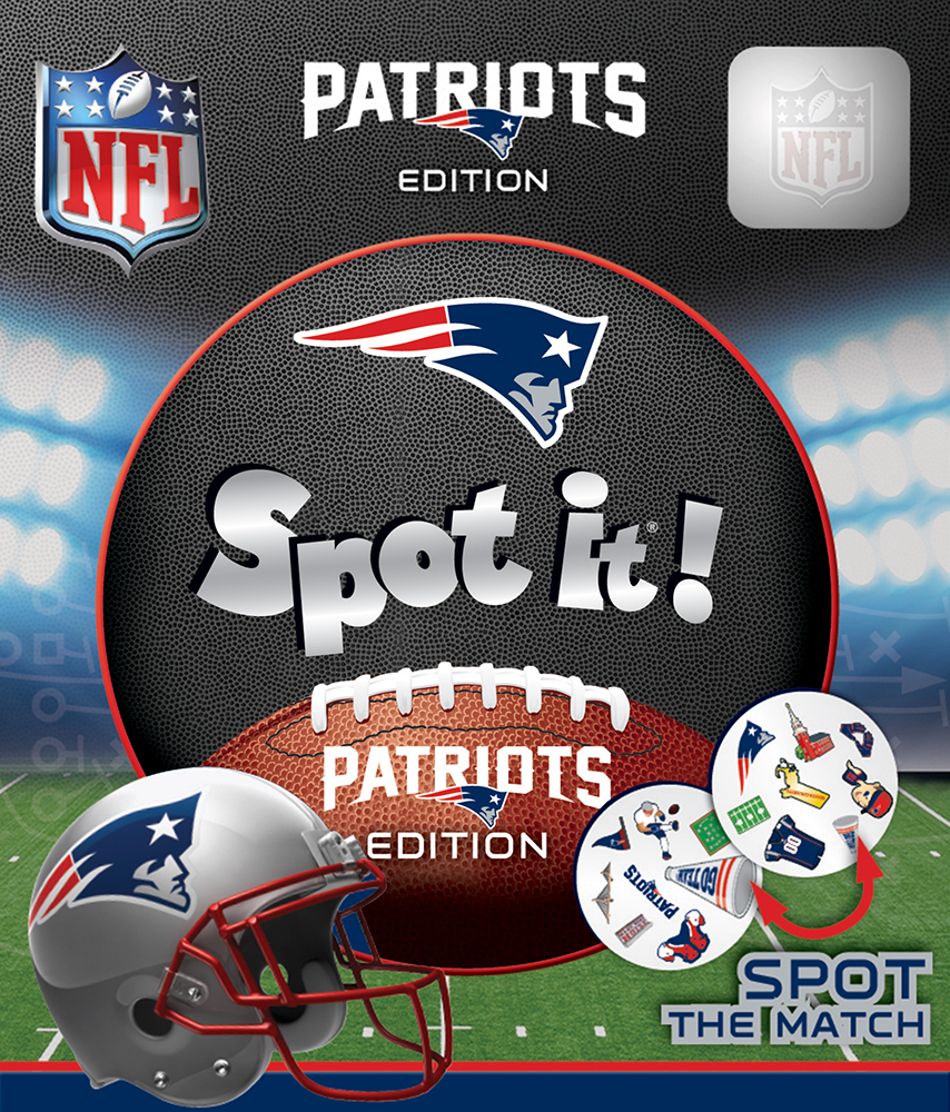 Master Pieces 41753 New England Patriots Spot it Card Game