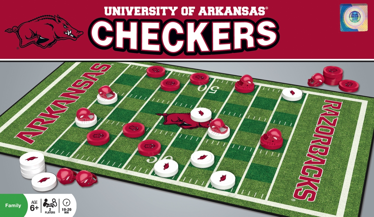 Master Pieces 41796 Arkansas Checkers Board Game