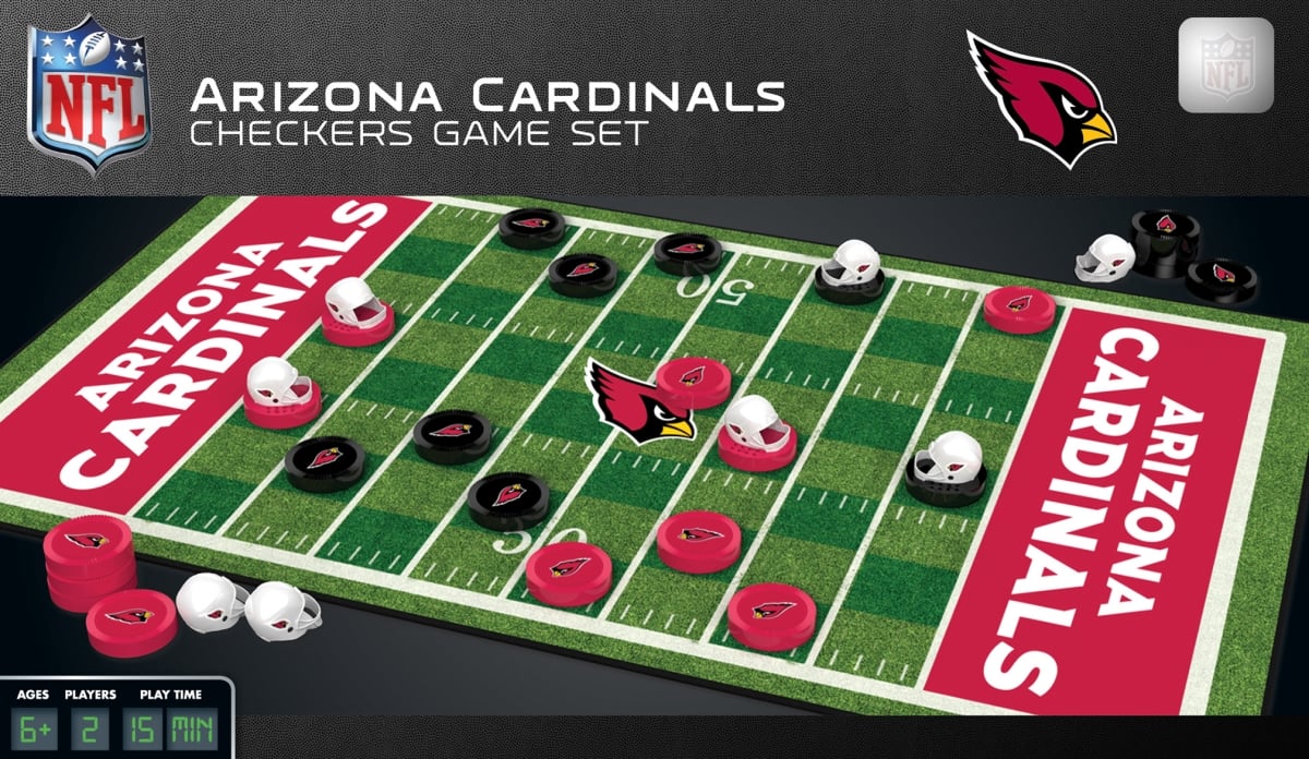 Master Pieces 41799 Arizona Cardinals Checkers Board Game