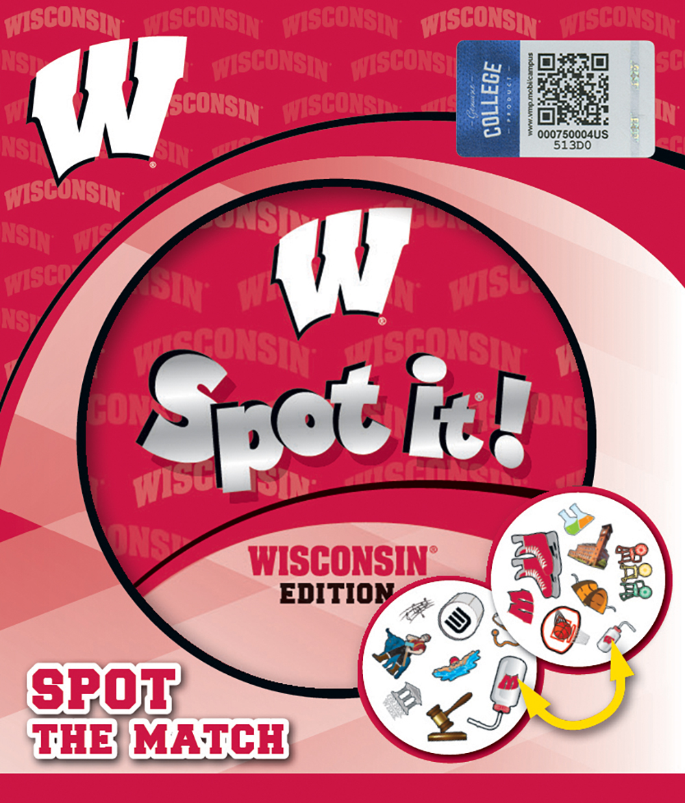 Master Pieces 41811 Wisconsin Spot it Card Game