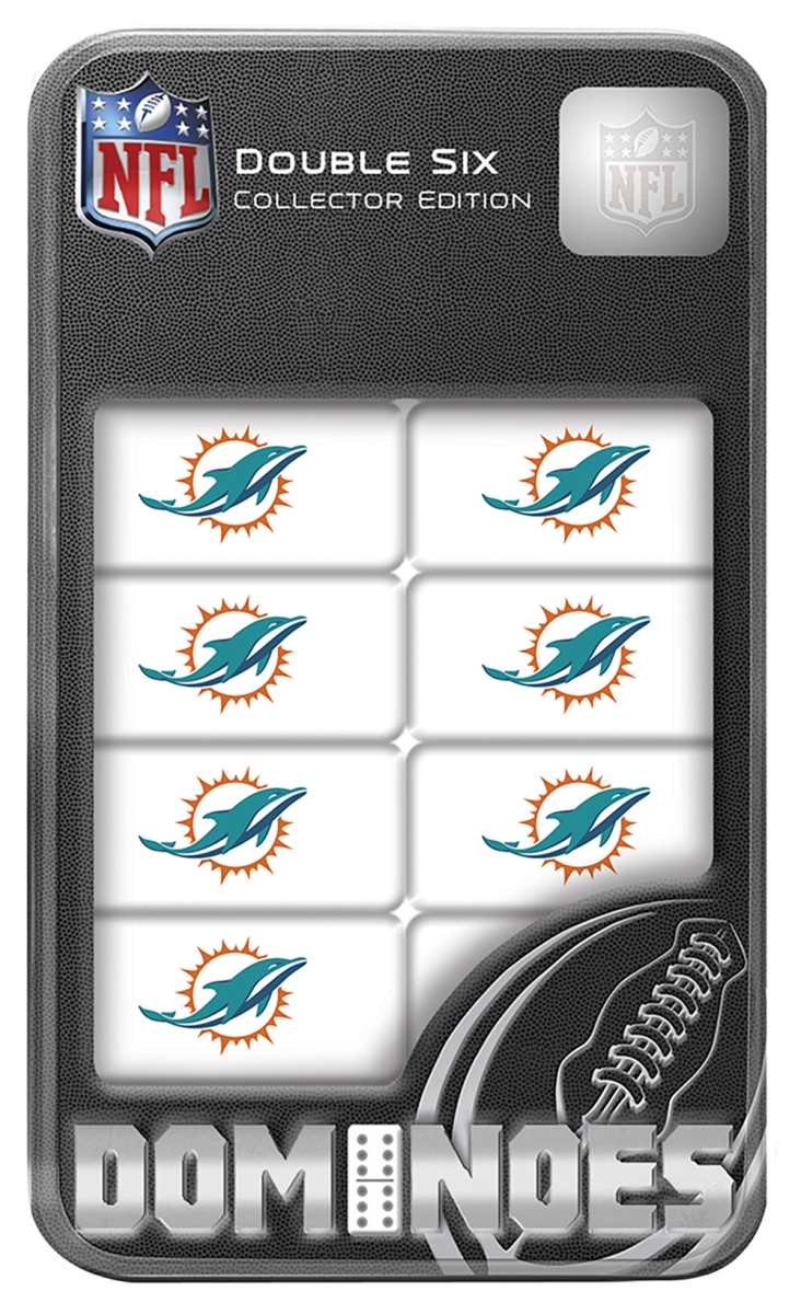 Master Pieces 41818 Miami Dolphins Double-Six Dominoes