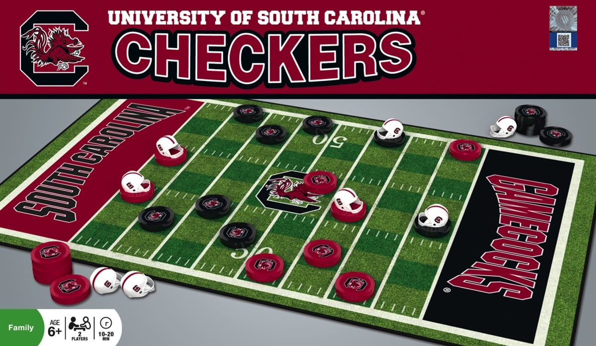 Master Pieces 41931 South Carolina Checkers Board Game