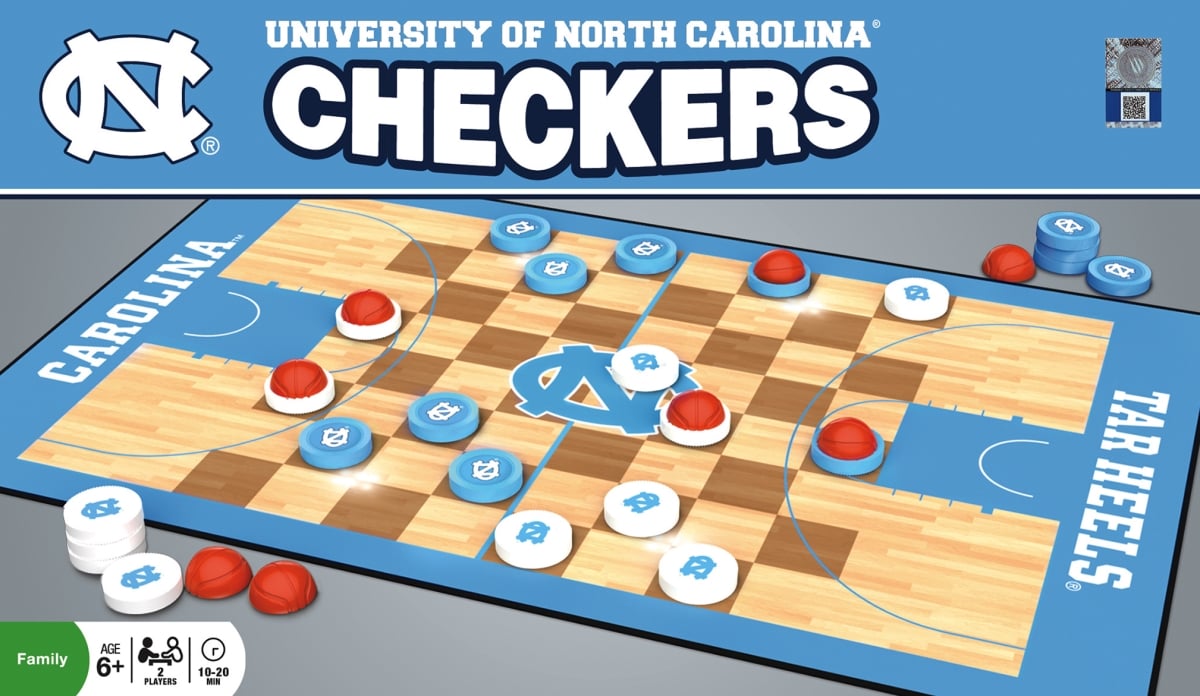 Master Pieces 41946 North Carolina Checkers Board Game
