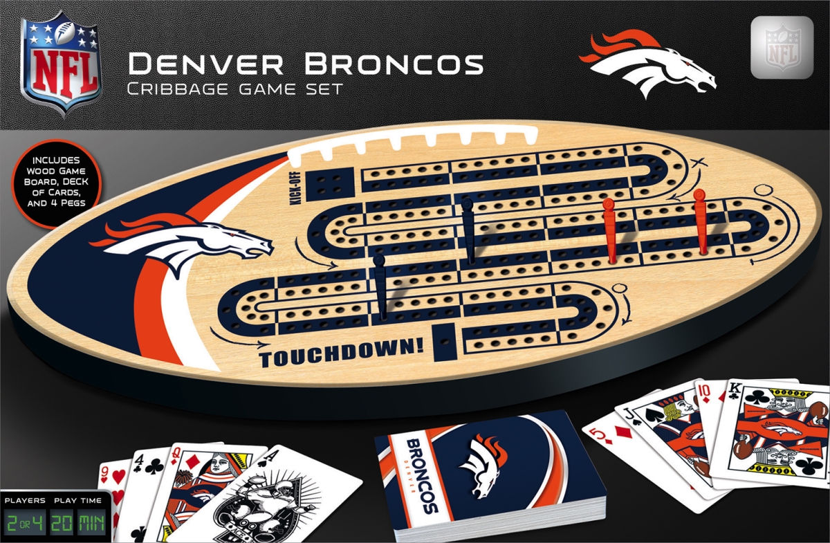 Master Pieces 41950 Denver Broncos Cribbage