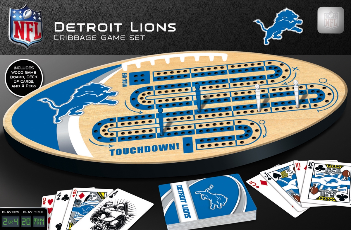 Master Pieces 41960 Detroit Lions Cribbage