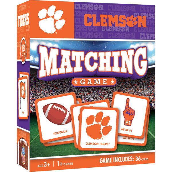 Master Pieces 81933 Clemson NCAA Matching Game