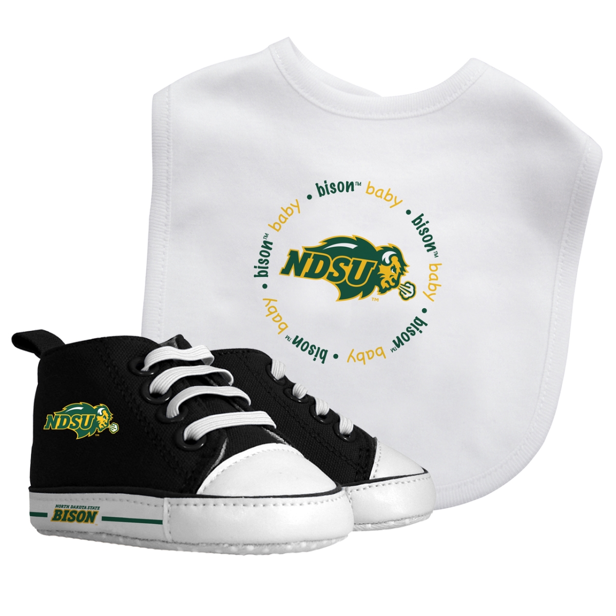 NDS30002 NCAA Baby Fanatics North Dakota State Gift Set - 2 Piece