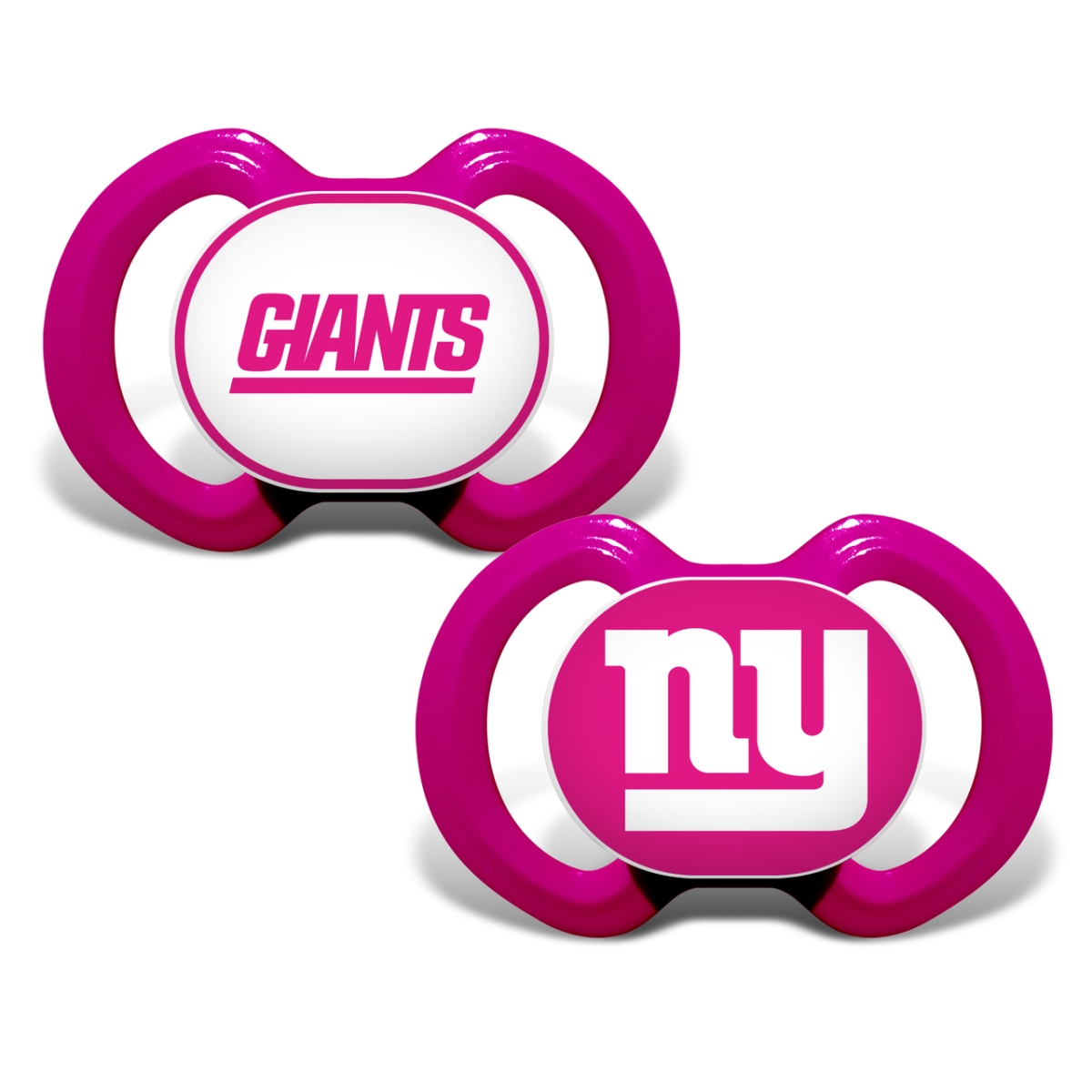 NYG213 NFL New York Giants Pacifier, Pink - Pack of 2