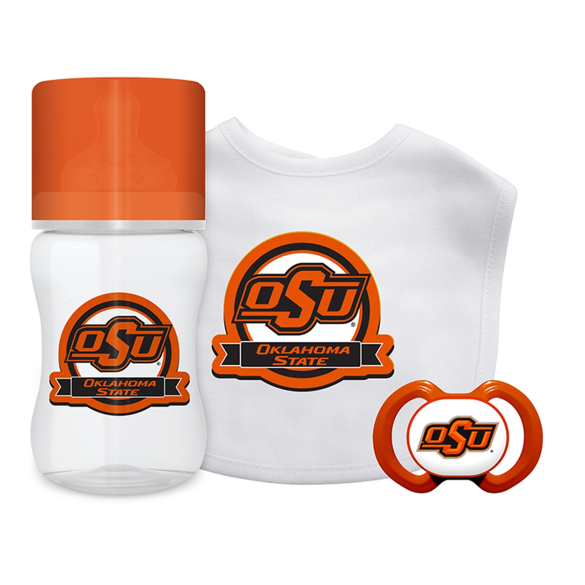OSU303 NCAA Baby Fanatics Oklahoma State Gift Set - 3 Piece