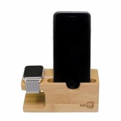 Picture of Tek88 TEK003 Watch Plus iPhone Bamboo Charge Dock & Stand