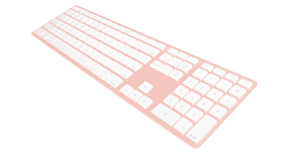 Picture of Matias Corp FK418BTRG Wireless Aluminum Keyboard - Rose Gold