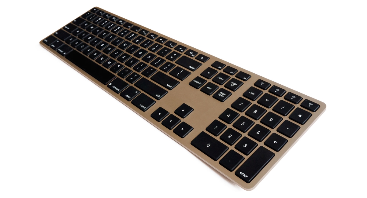 Picture of Matias FK418BTG Wireless Aluminum Keyboard - Gold