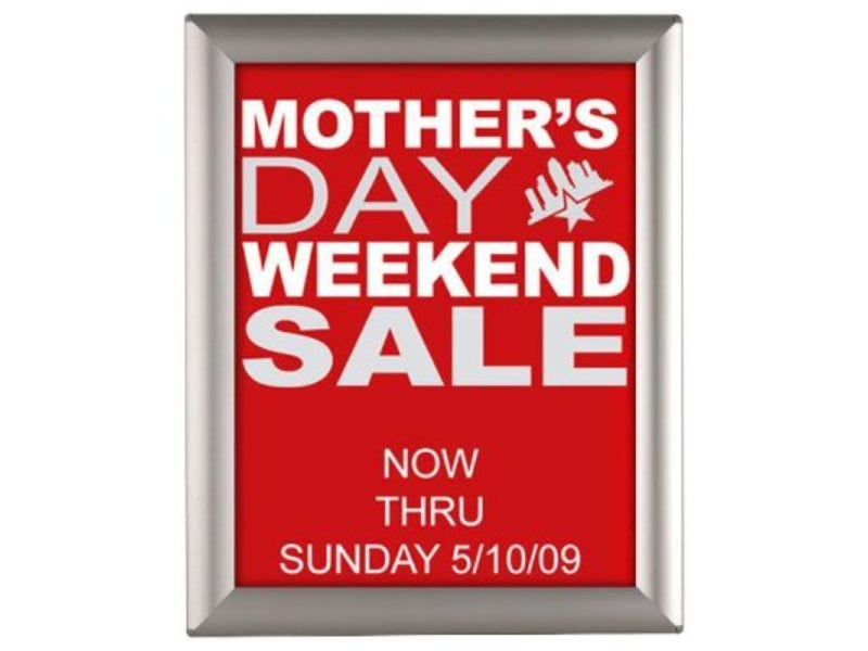 UCP255N181x2990 8.5 x 11 in. Poster Opti Frame - Mitred Corner with Back Support - Silver