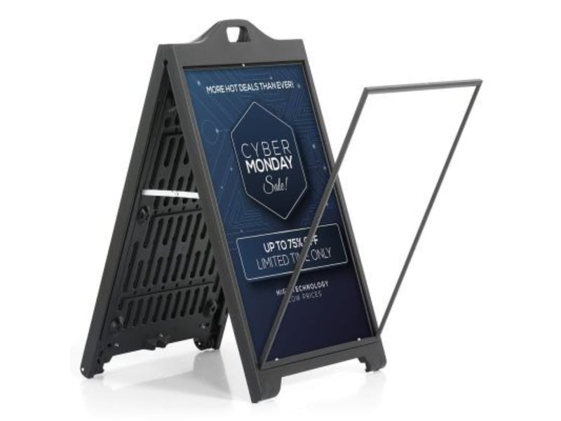 UPSP220024x2000 24x 36 in. Sidewalk Sign without Lens - Black