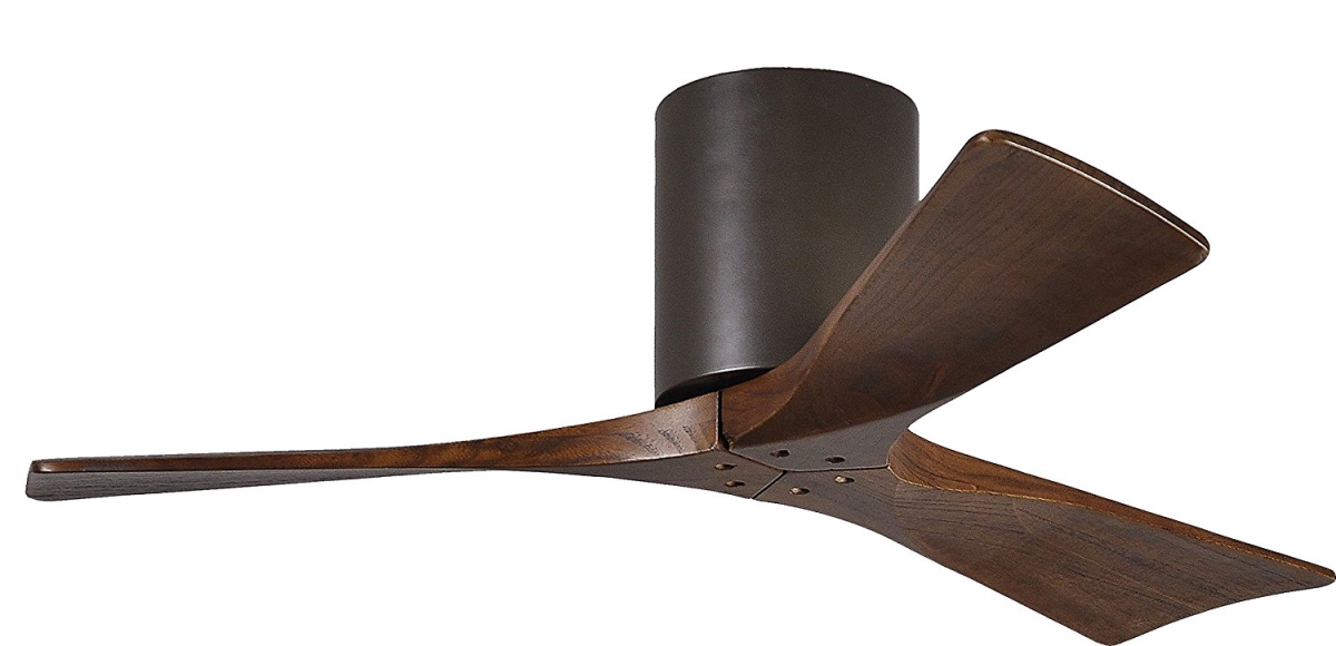 Picture of Atlas IR3H-TB-BW-42 60 in. Three Bladed Flush Mounted Paddle Fan in Textured Bronze