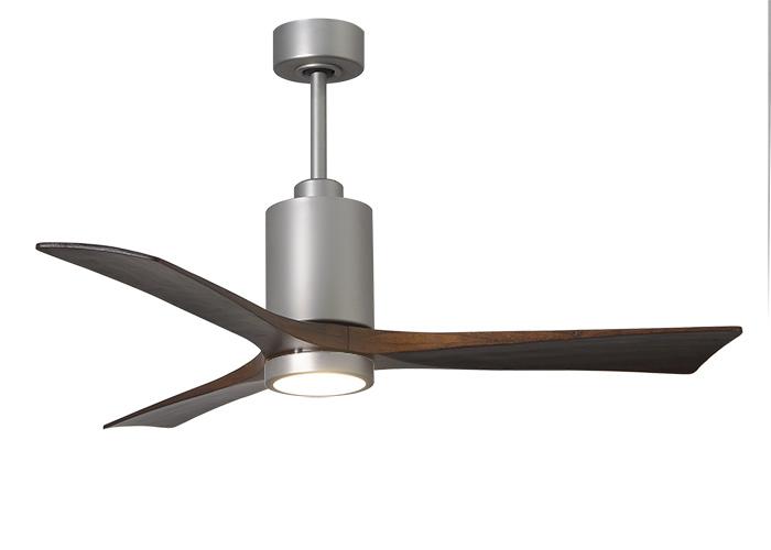 Picture of Atlas PA3-BN-BW-42 60 in. Three Bladed Paddle Fan with LED Light Kit in Brushed Nickel