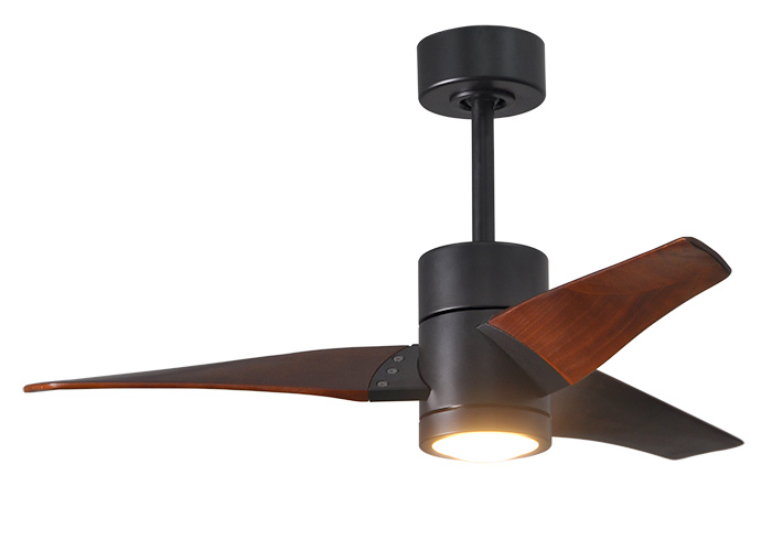 Picture of Atlas SJ-BK-BW-60 60 in. Super Janet Three Bladed Paddle Fan with LED Light Kit in Matte Black