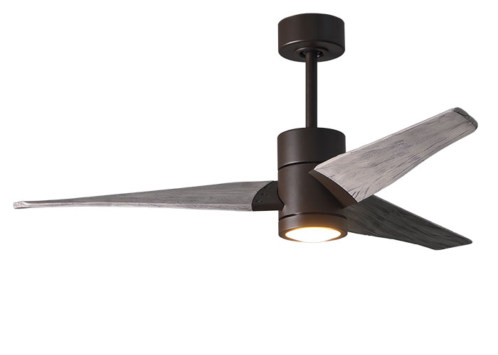 Picture of Atlas SJ-TB-BW-42 42 in. Super Janet Three Bladed Paddle Fan with LED Light Kit in Textured Bronze