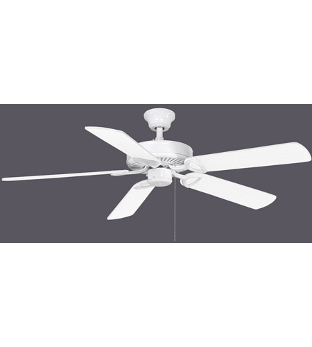 Picture of Atlas AM-USA-WH-52 52 in. America Gloss White With Reversible White & Light Oak Wood Tone Blades Ceiling Fan