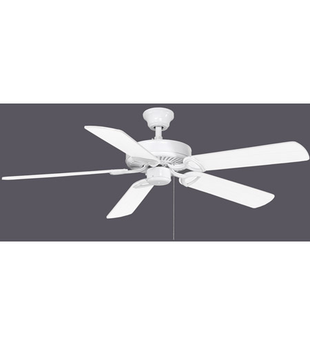 Picture of Atlas AM-TW-WH-42-LK 42 in. 725 Lumens America Gloss White Ceiling Fan With 2xGU24 Socket Light Kit
