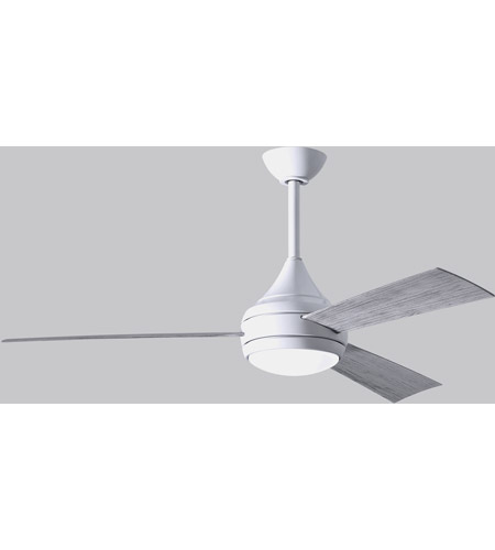 Picture of Atlas DA-WH-BW 52 in. Donaire Wet Location 3-Blade Paddle-Style Fan&#44; Gloss White