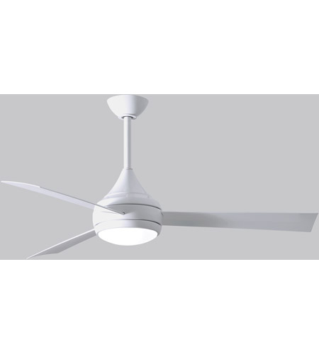 Picture of Atlas DA-WH-WH 52 in. Donaire Wet Location 3-Blade Paddle-Style Fan&#44; Gloss White