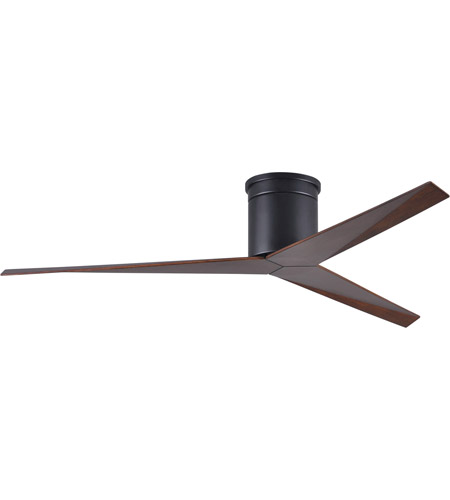 Picture of Atlas EKH-BK-WN 56 in. Eliza-H Three Bladed&#44; Ceiling Mount Paddle Fan in Matte Black With Walnut Tone Blades