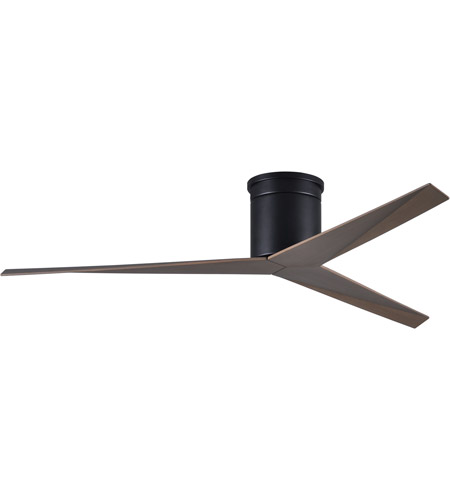 Picture of Atlas EKH-BK-GA 56 in. Eliza-H Three Bladed&#44; Ceiling Mount Paddle Fan in Matte Black With Gray Ash Tone Blades