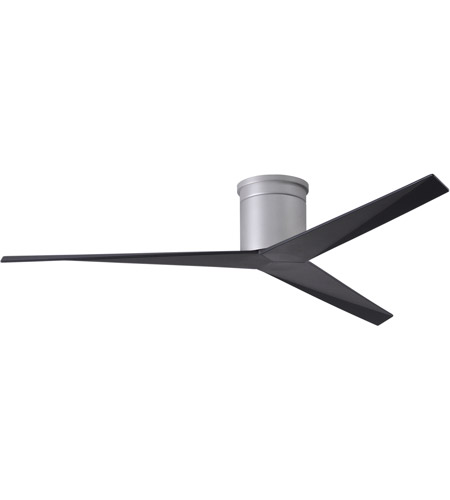 Picture of Atlas EKH-BN-BK 56 in. Eliza-H Three Bladed&#44; Ceiling Mount Paddle Fan in Brushed Nickel With Matte Black Blades