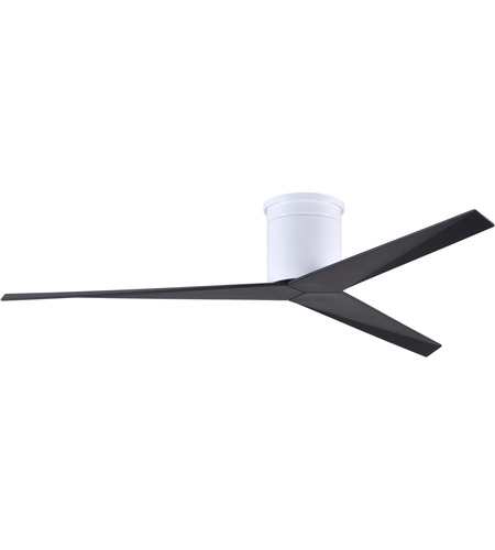 Picture of Atlas EKH-WH-BK 56 in. Eliza-H Three Bladed&#44; Ceiling Mount Paddle Fan in Gloss White With Matte Black Blades